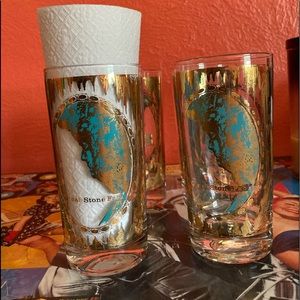 Vintage 7 Caves Ohio Souvenir Glasses, Set of 4